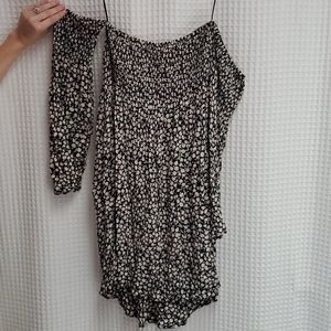 Billabong strapless dress off shoulder sleeves